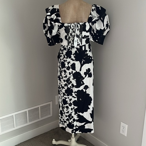 Christopher John Rogers x Target Floral Puff Sleeve Faux Wrap Dress Size 4 NEW! - Picture 10 of 11